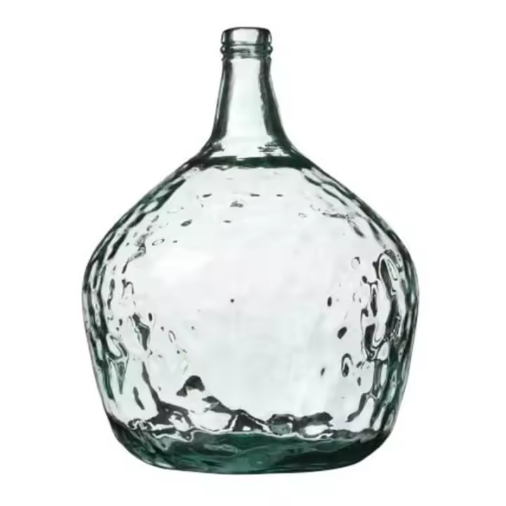 Maxia Market - Jarrón Florero Cristal en Vidrio verde reciclado Para Decoracion Hogar - 1