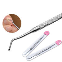 Herramienta De Cuidado De Uñas De Pedicura 1PC Llave De Acero Inoxidable Para Uñas Con Engranajes Doble Cara Para Tratamiento De Uñas Encarnadas - details 0
