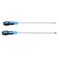Destornillador Magnético De Largo Con Mango De Goma Herramienta De Reparación Slotted Y Cross Apto Para Electricidad - details 6