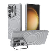 Funda Magnética De Lujo Para Samsung Galaxy S25 Ultra plus Con Soporte Para Lentes Plegables Y Carga Inalámbrica Magsafe Cubierta Suave Mate Protectora Contra Golpes Y Arañazos - details 13