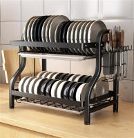 Escurridor para platos de cocina lava, escurridor para  con jaula para palillos cubierto,Escurridor de vajilla para el hogar organizador de vajilla para el hogar, organizador de accesorios de cocina de metal - details 4