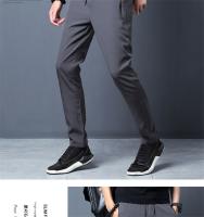 Pantalones Casuales Para Hombre Con Cintura Elástica Y Ajuste Slim Fitness Pantalones De Jogger Estilo Coreano Azul Negro Gris Tallas Grandes Hasta 5XL - details 6