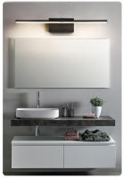 Lámpara De Espejo LED Para Baño Impermeable Luz De Maquillaje En Blanco Y Negro Soporte De Aluminio Longo Iluminación Interior Para Inodoro - details 6