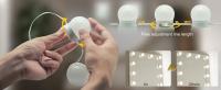 Espejo De Maquillaje Con Luz LED Bombilla USB Cargable Iluminación Para Mesa De Vestir Baño Dimmerable Luz De Vanidad - details 2