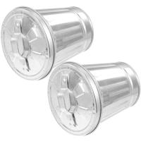 2 Pcs Cesta De Hierro Galvanizado Con Tapa Recipiente De Almacenamiento Para Escritorio Mini Canasta De Basura Con Cubierta Para Decoración Floral Y Limpieza - details 2