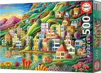 Educa - Puzzle de 500 Piezas  Puerto Escondido. Incluye Pegamento Fix Puzzle. Medida  una Vez montado: 48 x 34 cm. - details 5