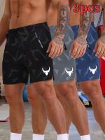 Tendencia Deportiva Para Hombres 3 Piezas De Shorts Transpirables Y Cómodos Para Entrenamiento Running - details 1
