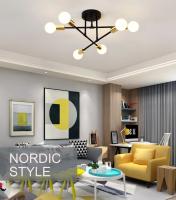 Lámpara Colgante Minimalista Nórdica LED Para Habitaciones Y Salones En Negro Y Oro Decoración De Iluminación De Alta Calidad - details 4