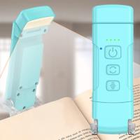 Luz De Lectura Clip-on Recargable Por USB Con Timer Y 3 Colores 5 Niveles De Brillo Luz Nocturna Con Marcapáginas Para Libros - details 12