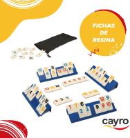 Cayro Rummi Clasic juego de mesa ,106 Piezas, 1 Bolsa de Tela y 4 Soportes - 2 a 4 Jugadores - details 2