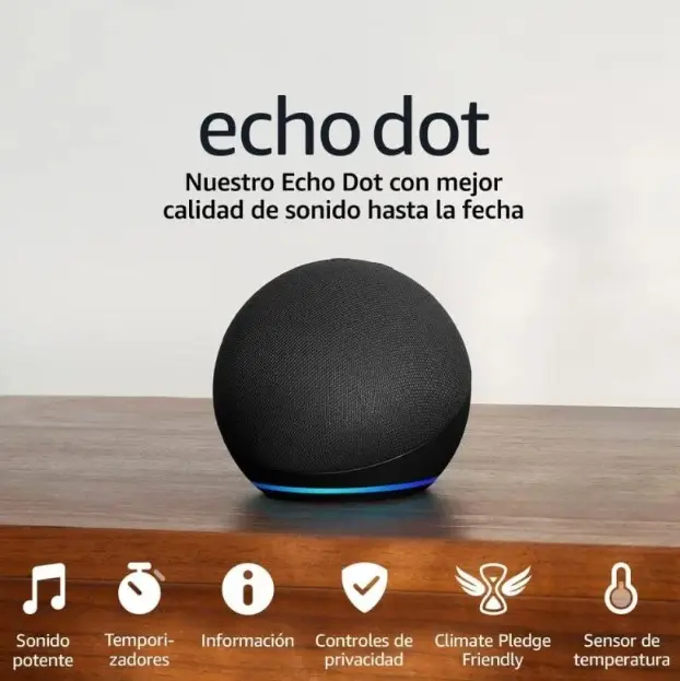 Amazon Echo Dot 5.ª Altavoz Inteligente WiFi/Bluetooth Antracita - 1