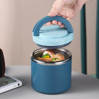 Gran CAPACIDAD DE ACERO INOXIDABLE taza de sopa de sello con tapa y vajilla mango a prueba de fugas para los trabajadores de oficina, estudiantes y niños - details 2