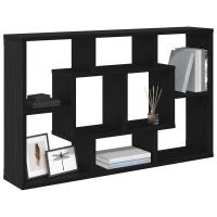 Estante de pared vidaXL - Roble negro, 85 x 16 x 52.5 cm, Hecho de madera elaborada - details 2