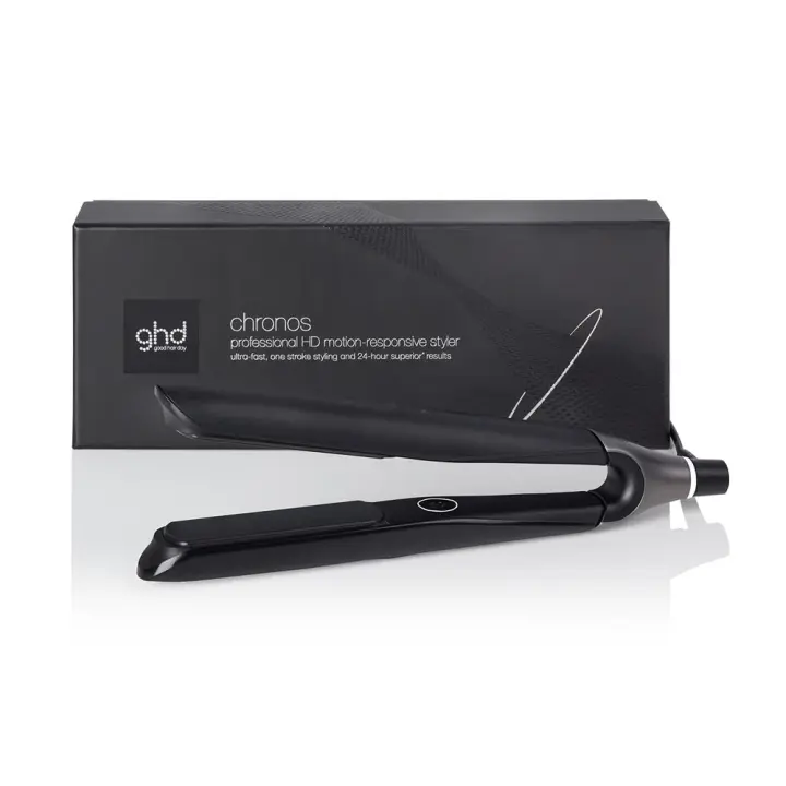 GHD chronos - plancha de pelo profesional, lisos, rizos y ondas de alta definición, 3 veces más rápida, tecnología HD motion-responsive, temperatura óptima de peinado 185ºC - 1