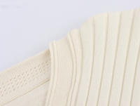 Vestido Tejido De Pescuezo Slimming Estilo Europeo Y Americano Nuevo Verano 2024 Cintura Delgada Hueco A-Line Manga Corta Cuello Redondo Streetwear Longitud Media Pierna Para Mujer - details 12
