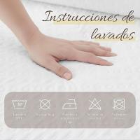 Colcha Bouti para Cama 105cm/135cm/150cm/180cm, Cubre Cama Fina  Incluye 2 Fundas de Cojín, Diseño de plantas para Primavera, Verano y Entretiempo - details 14