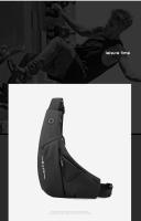 Bolso bandolera pequeño de piel con membrana para hombre, informal, ajustado, antirrobo, bolso de mano expandible para hombre - details 24