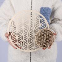 Manta De Energía Flower of Life 8 Estilos Signo De Pared De Madera Decoración Para El Hogar Cortes Láser Hechos a Mano Tamaño 30x30cm - details 1