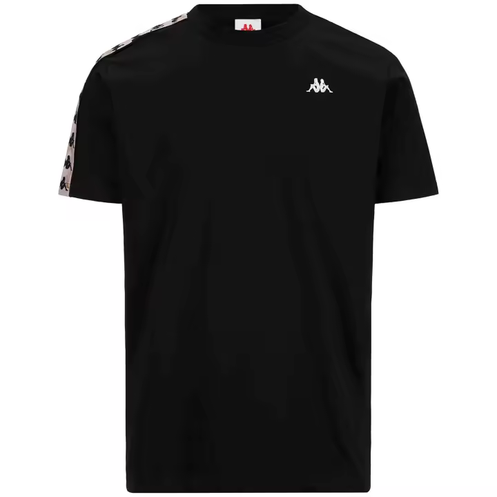 Camiseta de Manga Corta Kappa Coen Slim 222 Banda para hombre en color negro - 1