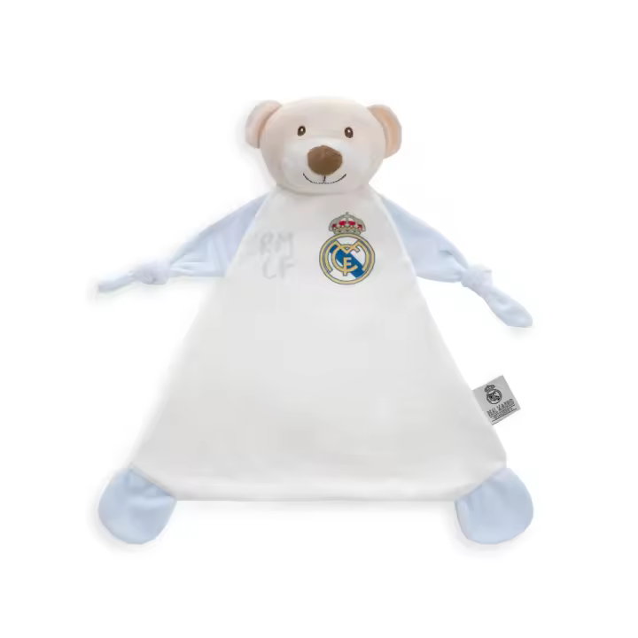 Dou Dou Oso, Color Blanco, 100% Poliéster, 28x17cm, Real Madrid, Interbaby - 1