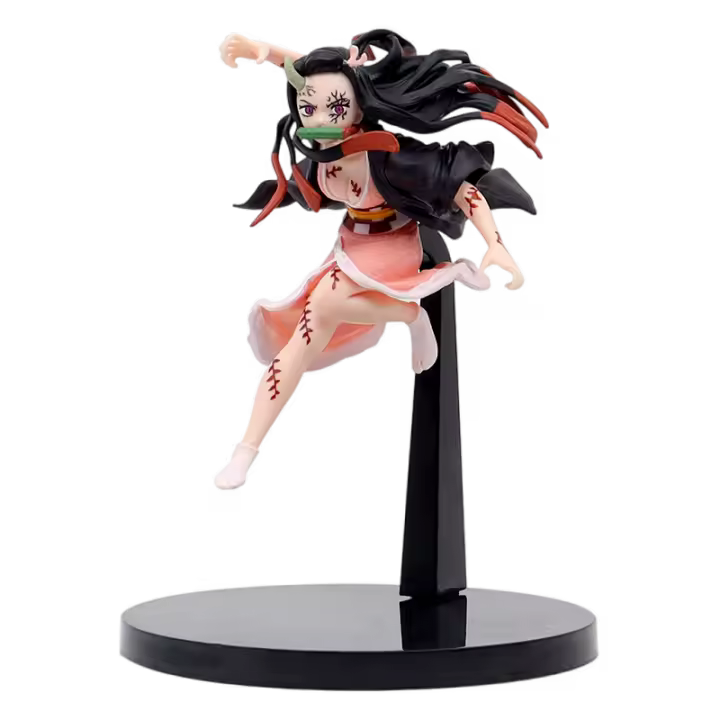 Figura De Acción Anime Demon Slayer Kimetsu No Yaiba Kamado Tanjirou Agatsuma Zenitsu Nezuko Warrior PVC Modelo Juguetes 19CM - 1