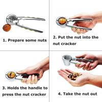 Cascanueces Nogal Cracker tuerca pinzas with mango de silicona antideslizante para Nuez Almendras Avellanas pistachos - details 3