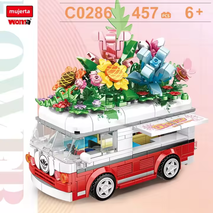 Kit De Modelo De Autobús Para Desfile WOMA Bloques De Construcción Clásicos Para Niños Juguetes Para Niños Regalo Para Niños - 1