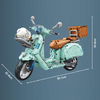 Bloques De Construcción Técnicos Para Ciudad 1:5 Motocicleta Y Vehículos De Carreras 1828pcs Juguete Para Niños Regalos MOC T4025 - details 7