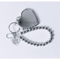 Llavero Estilo Y2K Con Forma De Corazón Y Espejo Accesorio Chic Y Moderno Para Bolso Material De Aleación De Zinc Unisex - details 3