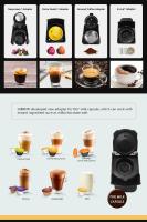 HiBREW Cafetera de cápsulas H1A, cafetera multicápsulas 4 en 1, compatible con cápsulas DG/Nes/ESE/café molido, Parada automática, Modos de café caliente y frío, Espresso perfecto, Blanco - details 3