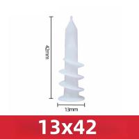 Anclaje De Gypsum Para Tejado 20/50/100Pcs Con Tornillo De Hidratación Para Tabique De Yeso Y Pared Hueca Expansión De Expansión De Nylon Plástico - details 2