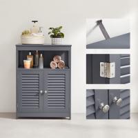 Armario de baño con 2 puertas estilo persiana, organizador versátil, diseño rústico, cocina, dormitorio y salón - details 14
