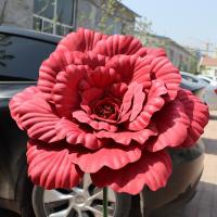 Nuevas Grandes Flores Artificiales De Paeonia PE 50cm Para Exhibición De Ventanas Simulación De Pétalos De Flor Para Fotografía Y Decoración Del Hogar - details 4