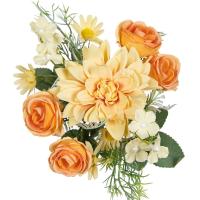 Rosa De Seda Artificial Dahlias Para Boda Arco Navidad Fiesta Doméstica Regalo DIY Decoración De Jardín Caja De Regalo - details 16