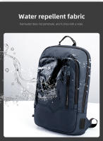 HK-mochila delgada para hombre, bolsa para ordenador portátil de 15,6 pulgadas, impermeable, minimalista, de negocios, con carga USB, informal, para viaje y trabajo - details 7
