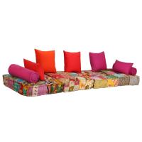 vidaXL Puf modular de 2 plazas Cojín Decorativo de Asiento Cojines de muebles de salon - details 5