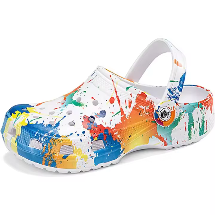 Zuecos clásicos para hombres y mujeres, zapatos de jardín con soporte para el arco, transpirables, antideslizantes, huecos, coloridos, zapatillas ligeras, casuales, cómodas, para interior y exterior, playa, piscina... - 1