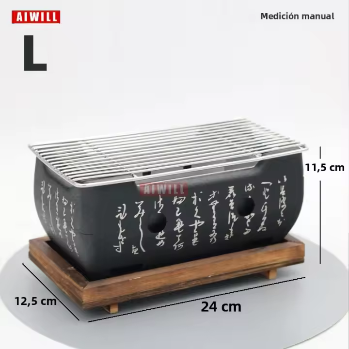 AIWILL Barbacoa Portátil Grill Asador De Carbón Para Comida Coreana Horno De Cocina Familiar Reutilizable Para Exteriores - 1