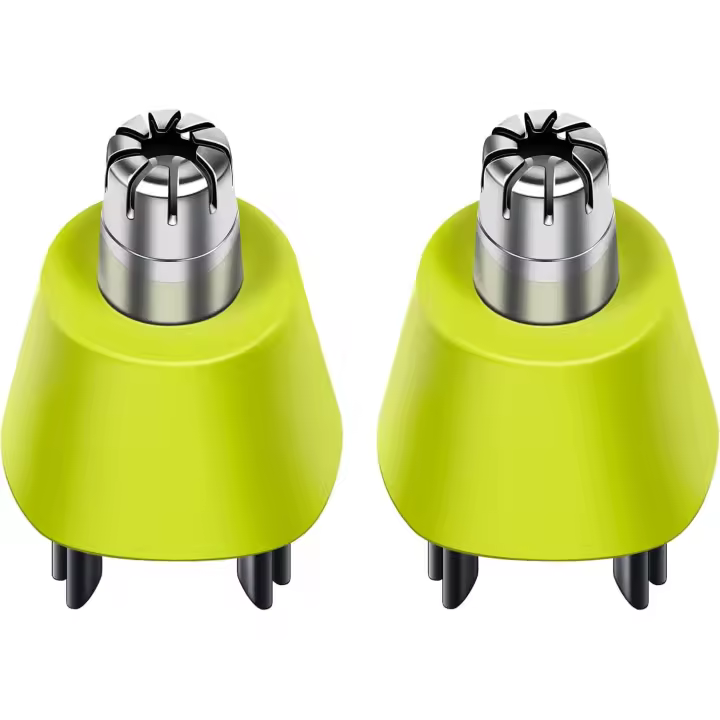 2 Pcs Nose Hair Trimmers Replacement Head, Compatible with Philip Electric Trimmer, 360° Rotating Nosehair Trimmer Head for Men - 1