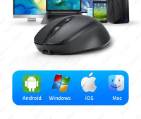 Ratón Inalámbrico Bluetooth Recargable Aieach Ergonómico Silencioso Para Computadora Laptop MacBook Con 4 Botones Y DPI De 2000 - details 9