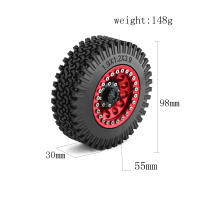 4pcs Rines De Rueda De Aleación De Aluminio Para Coche RC 1/10 Rock Crawler 1.9" Para Axial Scx10 Rr10 Wraith Trx4 D90 Piezas De Coche RC - details 5