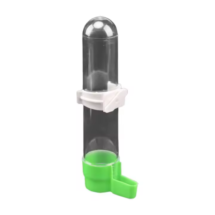 Dispensador De Agua Para Pájaros 120ml/240ml/490ml Transparente Con Diseño De Cierre Pet Suplementos Alimenticios Plástico - 1