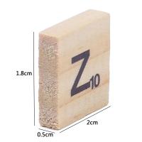 Juguete Educativo De Madera Con Alfabeto Y Números Inglés Bloques De Aprendizaje Para Niños Adornos De Manualidades - details 0