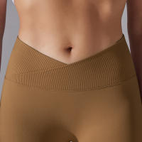 Leggings De Yoga Para Mujer Cintura Alta Levantamiento De Caderas Gimnasio Sin Costuras Pantalones De Deporte Fitness Running - details 33
