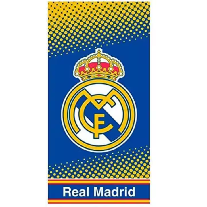 Real Madrid Toalla de playa gimnacio o baño 100% Microfibra 70x140 Cm - 1