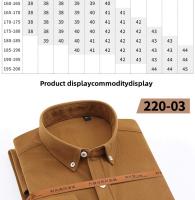 Camisa Larga Para Hombre Córdón Casual Otoño Invierno Color Sólido Cómodo Suave Moda Simplicidad Algodón Estilo Casual Cuello Cuadrado Botones Sencillos - details 7