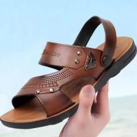 Sandalias De Playa Para Hombre Verano 2025 Transpirables Antideslizantes Casual No Slip Zapatillas Para Oficina Y Caminar - details 2