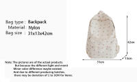 Mochila De Moda Yogodlns Para Mujer Floral Impermeable De Nylon Gran Capacidad Estudiante Escuela Viaje Para Adolescentes - details 0