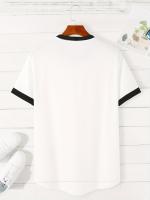 Camiseta De Algodón 100% Para Hombre Manga Corta Transpirable Casual Grande Para Exteriores Y Calle Estación Primavera Y Verano - details 4