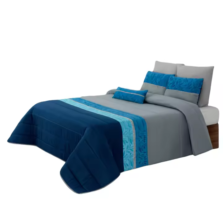 STARLEY-Colcha decorativa KELLY , con cojines relleno incluido,edredones cama edredon bouti calidad superior,Cómodo y duradero vale para Cama135/150cm Tamaño 250x260cm,Po 100%,Fabricadoliester en portugal - 1